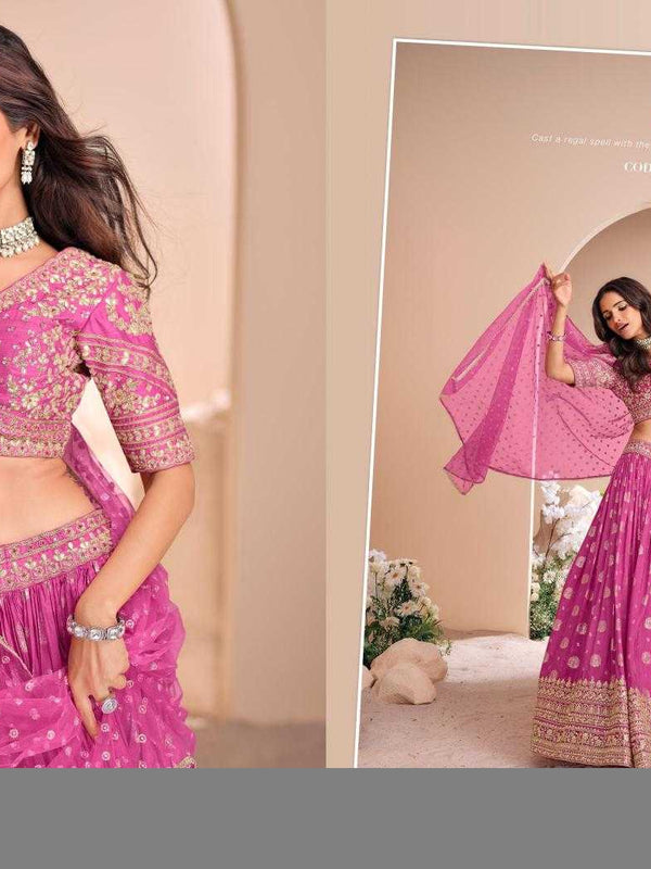 Pure Silk RIN197 2552 Lehengas Wedding Collections Festive Collections Wholesale Designer Lehenga Silk Lehenga Wedding Lehenga