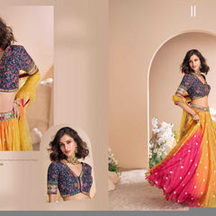 Pure Silk RIN197 2552 Lehengas Wedding Collections Festive Collections Wholesale Designer Lehenga Silk Lehenga Wedding Lehenga