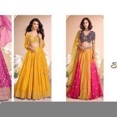 Pure Silk RIN197 2552 Lehengas Wedding Collections Festive Collections Wholesale Designer Lehenga Silk Lehenga Wedding Lehenga