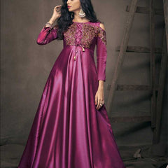 pure Soft RIN197 4074 Gowns Wholesale Fancy Gowns Embroidery Gowns Designer Gowns