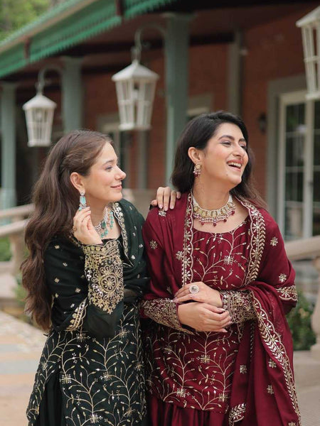 Rangoli Silk KESH489 1132 Suits & Dresses Wholesale Ladies Suits Embroidery Suits Palazzo Suit Wedding Suits