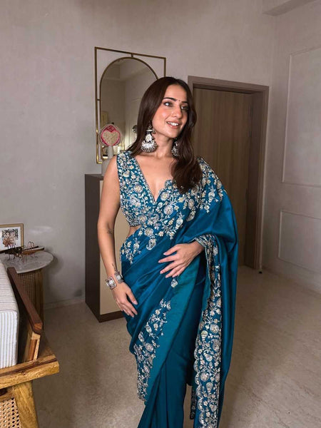 Rangoli Silk RIN164 RRS05 Sarees Wedding Collections Bollywood Collections Wholesale Designer Sarees Embroidered Sarees KUSHA KAPILA