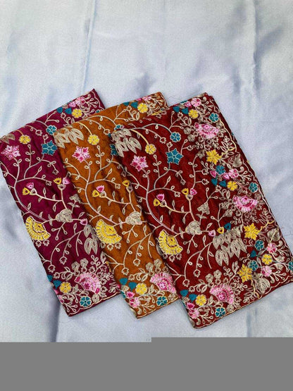 Rangoli Silk RIN188 Jeremy Sarees Sarees Wholesale Designer Sarees Embroidered Sarees Heavy Work Sarees