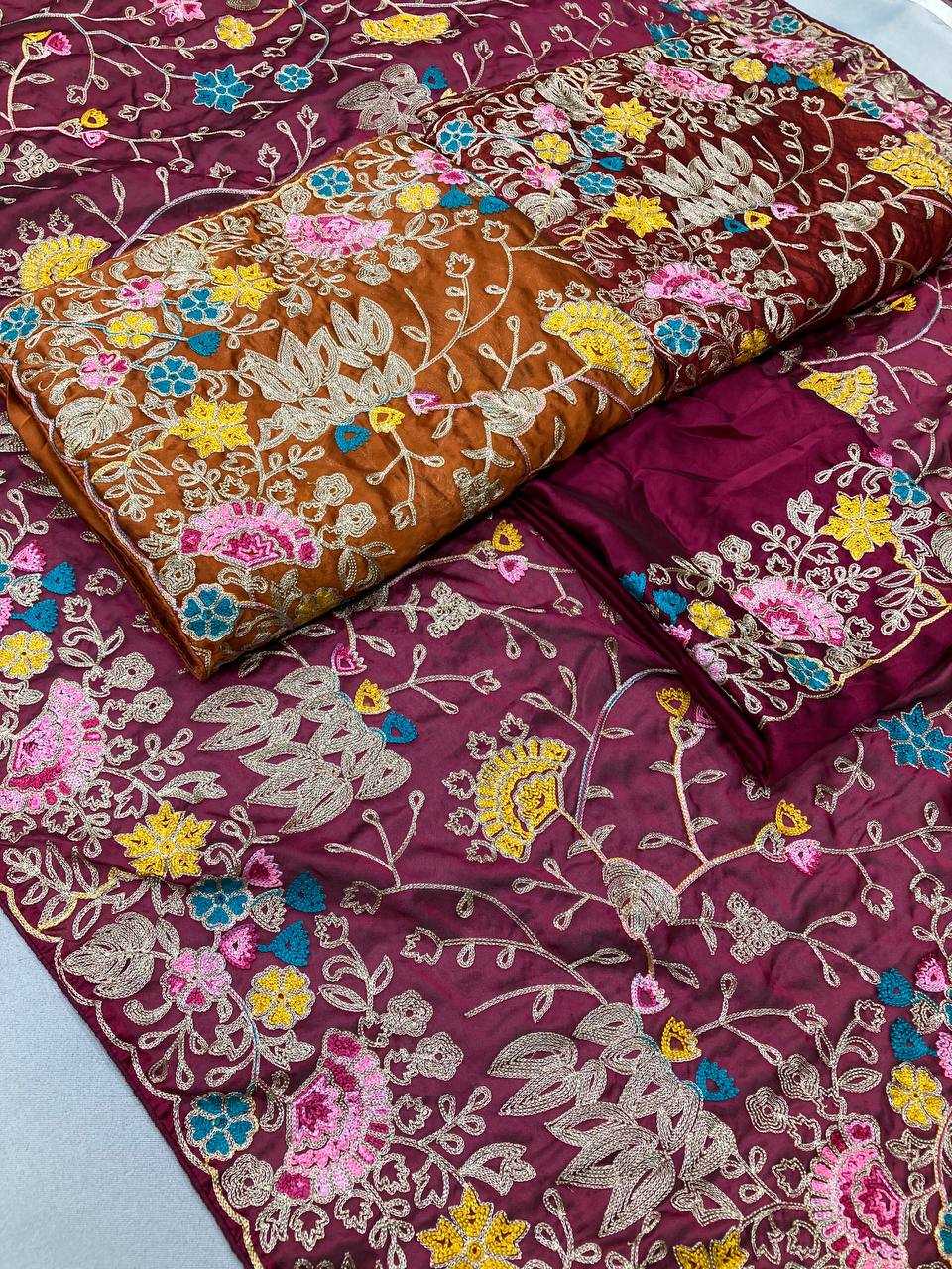 Rangoli Silk RIN188 Jeremy Sarees Sarees Wholesale Designer Sarees Embroidered Sarees Heavy Work Sarees