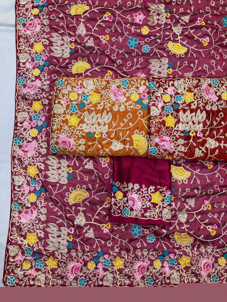 Rangoli Silk RIN188 Jeremy Sarees Sarees Wholesale Designer Sarees Embroidered Sarees Heavy Work Sarees