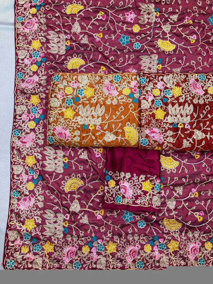 Rangoli Silk RIN188 Jeremy Sarees Sarees Wholesale Designer Sarees Embroidered Sarees Heavy Work Sarees