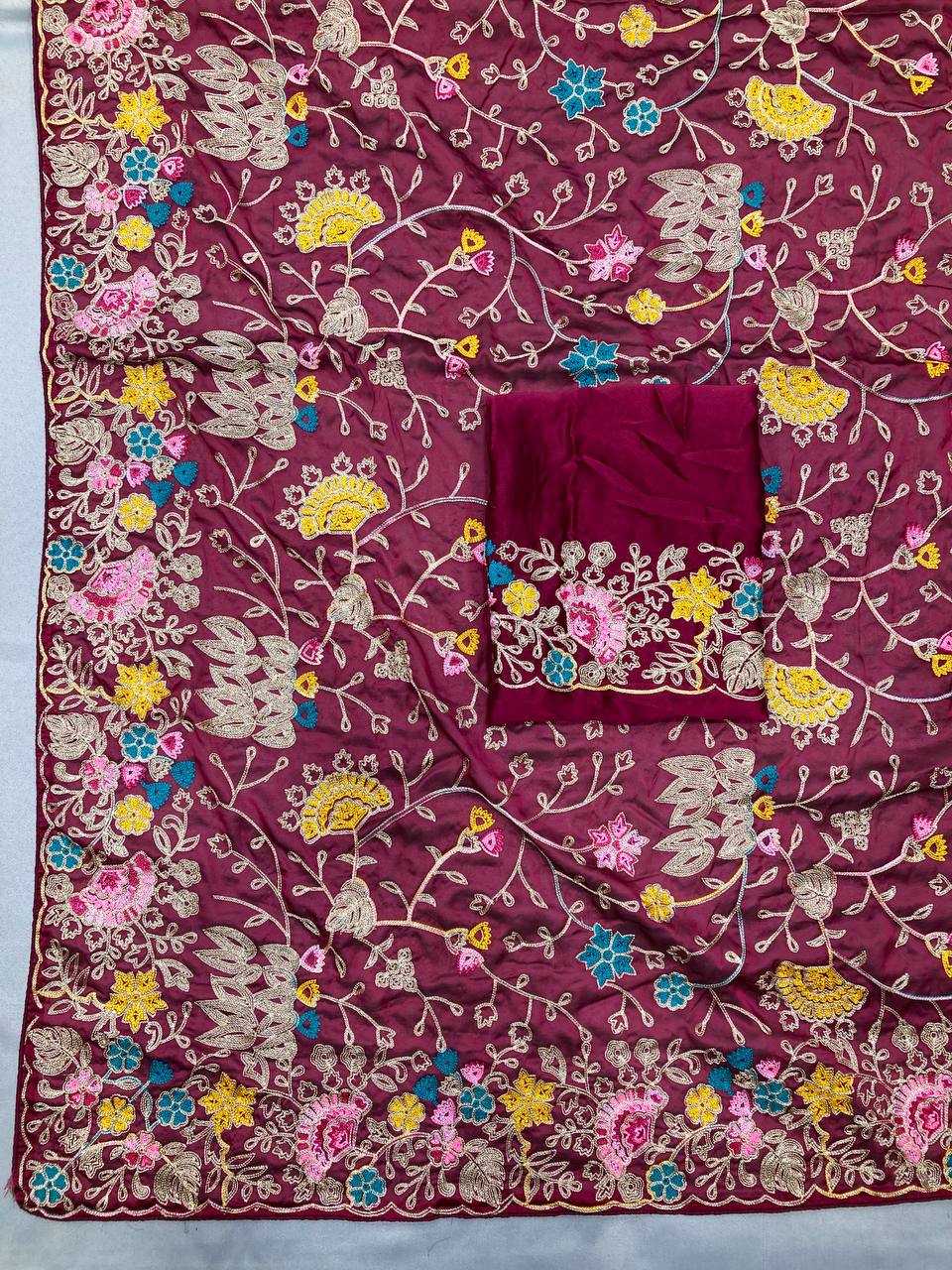Rangoli Silk RIN188 Jeremy Sarees Sarees Wholesale Designer Sarees Embroidered Sarees Heavy Work Sarees
