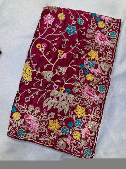 Rangoli Silk RIN188 Jeremy Sarees Sarees Wholesale Designer Sarees Embroidered Sarees Heavy Work Sarees