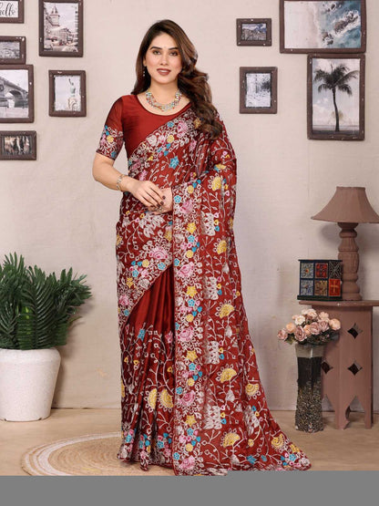 Rangoli Silk RIN188 Jeremy Sarees Sarees Wholesale Designer Sarees Embroidered Sarees Heavy Work Sarees