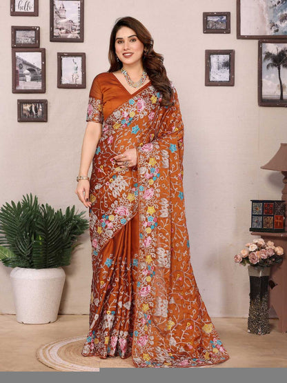 Rangoli Silk RIN188 Jeremy Sarees Sarees Wholesale Designer Sarees Embroidered Sarees Heavy Work Sarees