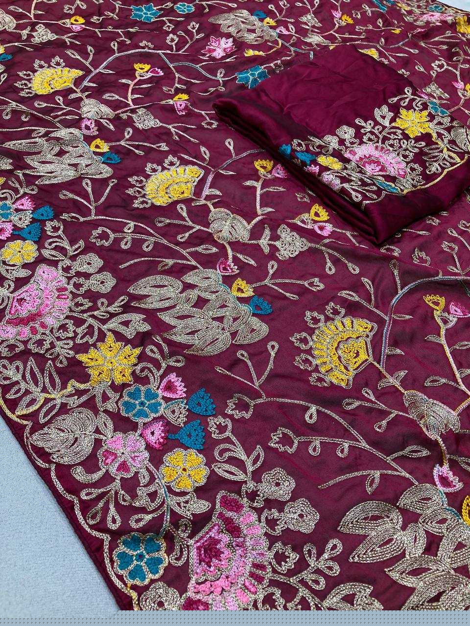 Rangoli Silk RIN188 Jeremy Sarees Sarees Wholesale Designer Sarees Embroidered Sarees Heavy Work Sarees
