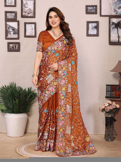 Rangoli Silk RIN188 Jeremy Sarees Sarees Wholesale Designer Sarees Embroidered Sarees Heavy Work Sarees