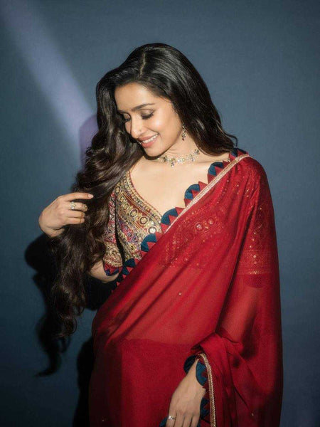 Rangoli Silk RIN215 482 Sarees Bollywood Collections Wholesale Fancy Sarees Plain Sarees Cutwork Saree Shraddha Kapoor