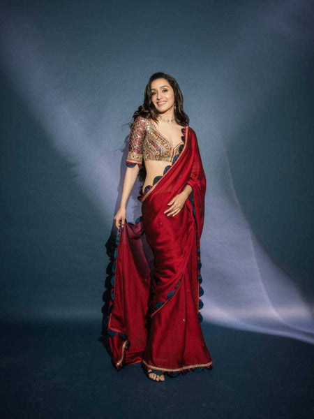 Rangoli Silk RIN215 482 Sarees Bollywood Collections Wholesale Fancy Sarees Plain Sarees Cutwork Saree Shraddha Kapoor