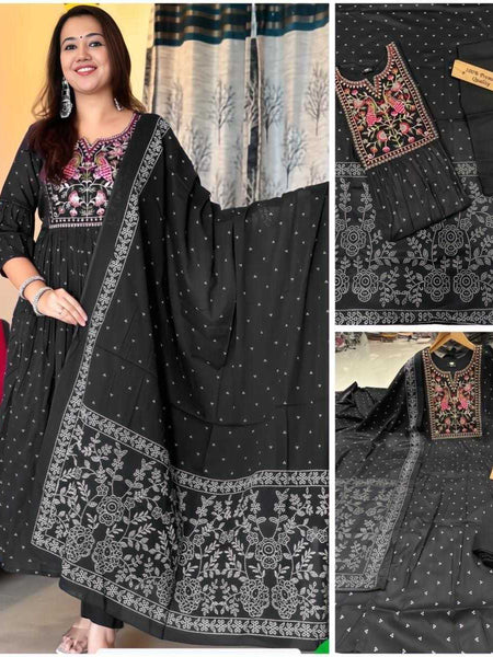 Rayon RIN222 SI-197 Suits & Dresses Wedding Collections Festive Collections Wholesale Dresses Casual Dresses Embroidered Dresses