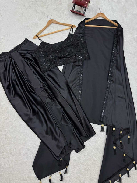 Satin Silk RIN162 5842 Western Wears Wholesale One Piece Dress