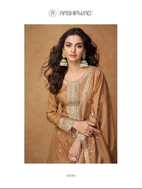 Shimmer silk RIN184 SAUMYA Suits & Dresses Wedding Collections Festive Collections Wholesale Palazzo Suit Ladies Silk Suit Designer Suits