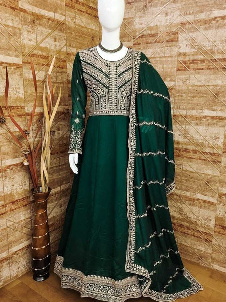 SILK RIN129 9517 GOWNS WHOLESALE WEDIDING PRINTED LONG SILK SHAMITA SHETTY GOWNS