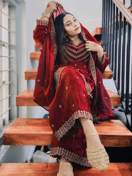 Silk RIN141 1942 Suits & Dresses Wholesale Ladies Suits Embroidery Suits Palazzo Suit Punjabi Suit