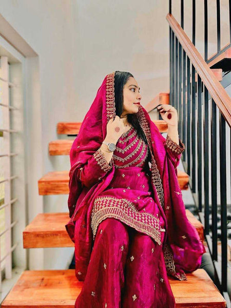 Silk RIN141 1942 Suits & Dresses Wholesale Ladies Suits Embroidery Suits Palazzo Suit Punjabi Suit