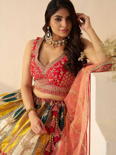 Silk RIN197 4439 Lehengas Wholesale Designer Lehenga Fancy Lehenga Wedding Lehenga