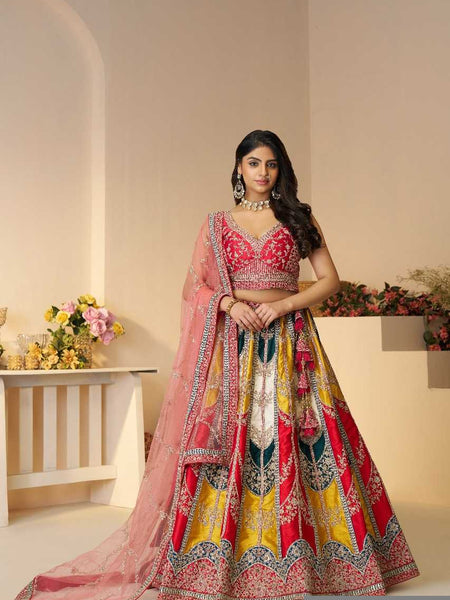 Silk RIN197 4439 Lehengas Wholesale Designer Lehenga Fancy Lehenga Wedding Lehenga
