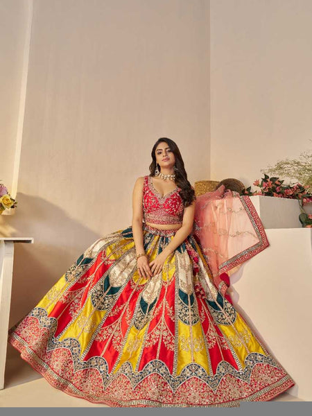 Silk RIN197 4439 Lehengas Wholesale Designer Lehenga Fancy Lehenga Wedding Lehenga