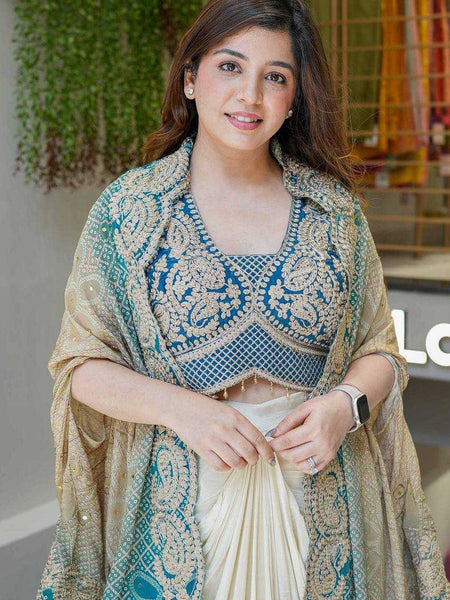 Silk RIN197 4454 Suits & Dresses Wholesale Indo Western Dresses Wedding Suits Designer Suits