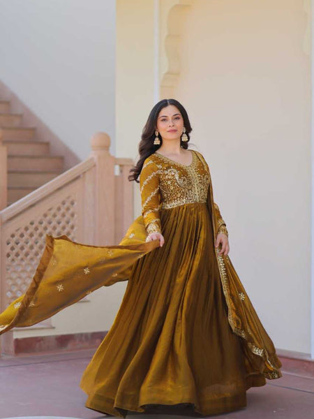 Silk RIN197 4579 Suits & Dresses Wholesale Embroidery Suits Party wear suits Bridal Suits