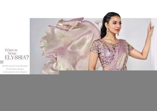 Silk RIN197 MAHOTSAV Sarees Wholesale Ready To Wear Sarees Saree with Belt Saree with Jacket