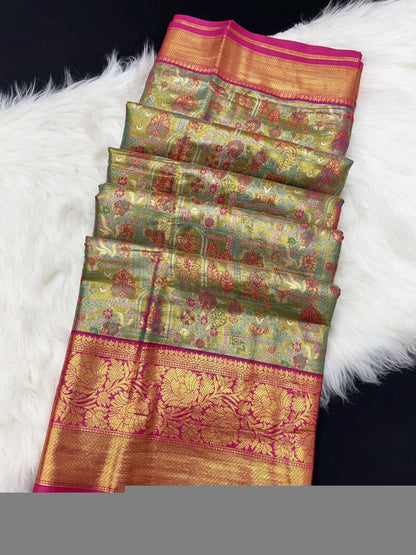 Silk RIN209 Sketch-2 Sarees Silk Sarees Festive Collections Wholesale Kanjeevaram Sarees Bridal Silk Sarees Traditional Sarees