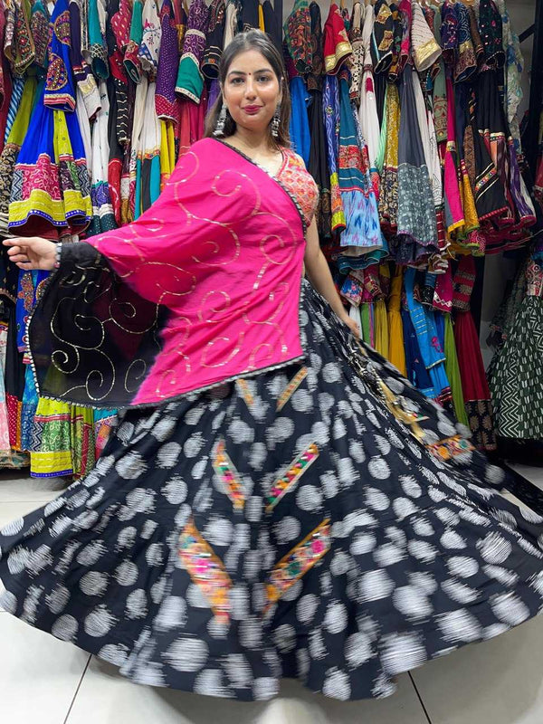 Soft Cotton KESH444 BLACK BEAUTY 3 Lehengas Wholesale Designer Lehenga Fancy Lehenga Chaniya Choli Floral Lehenga