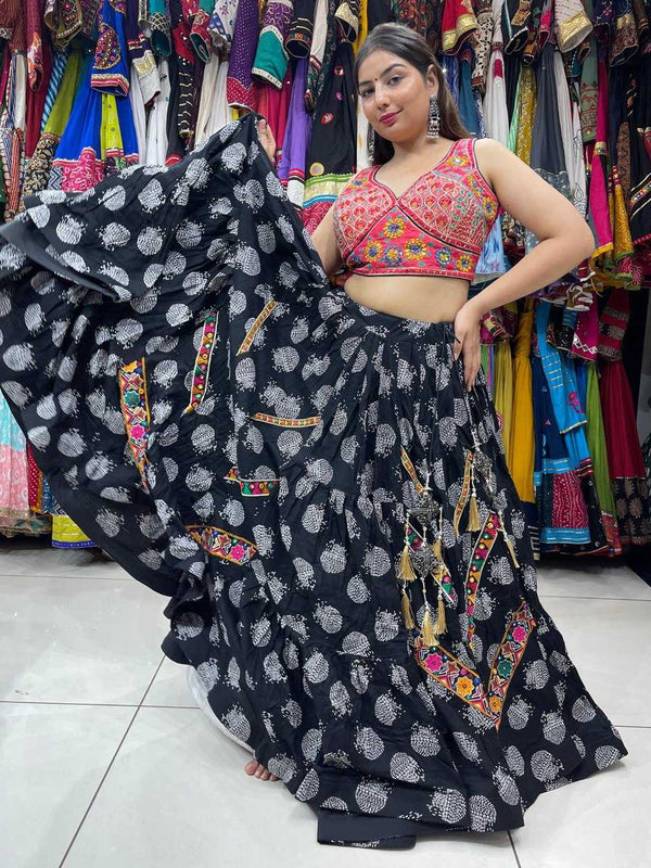 Soft Cotton KESH444 BLACK BEAUTY 3 Lehengas Wholesale Designer Lehenga Fancy Lehenga Chaniya Choli Floral Lehenga