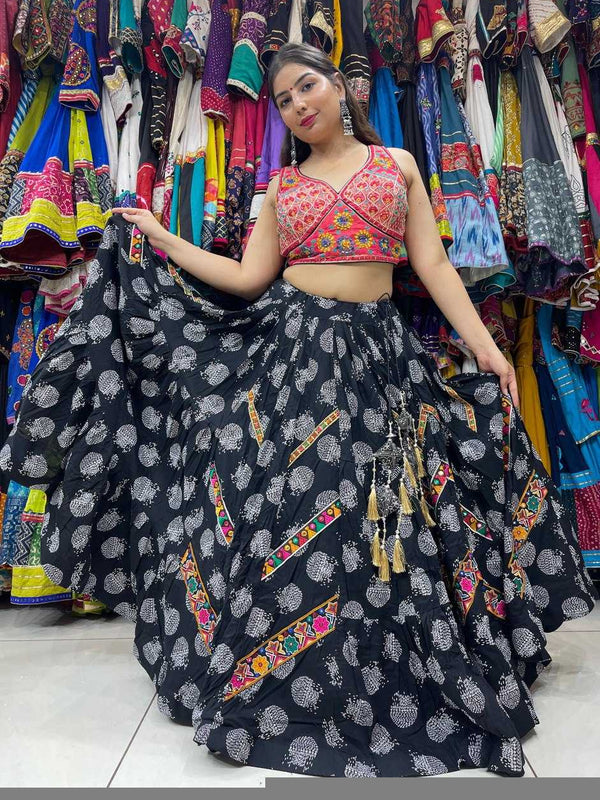 Soft Cotton KESH444 BLACK BEAUTY 3 Lehengas Wholesale Designer Lehenga Fancy Lehenga Chaniya Choli Floral Lehenga