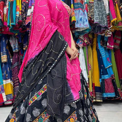 Soft Cotton KESH444 BLACK BEAUTY 3 Lehengas Wholesale Designer Lehenga Fancy Lehenga Chaniya Choli Floral Lehenga