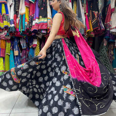 Soft Cotton KESH444 BLACK BEAUTY 3 Lehengas Wholesale Designer Lehenga Fancy Lehenga Chaniya Choli Floral Lehenga