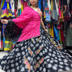 Soft Cotton KESH444 BLACK BEAUTY 3 Lehengas Wholesale Designer Lehenga Fancy Lehenga Chaniya Choli Floral Lehenga