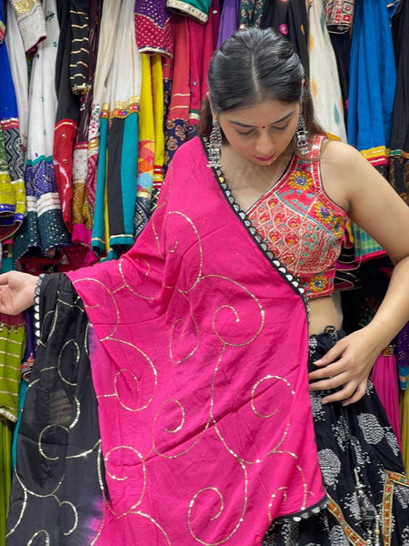 Soft Cotton KESH444 BLACK BEAUTY 3 Lehengas Wholesale Designer Lehenga Fancy Lehenga Chaniya Choli Floral Lehenga