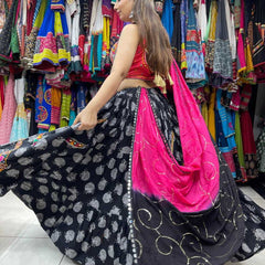 Soft Cotton KESH444 BLACK BEAUTY 3 Lehengas Wholesale Designer Lehenga Fancy Lehenga Chaniya Choli Floral Lehenga