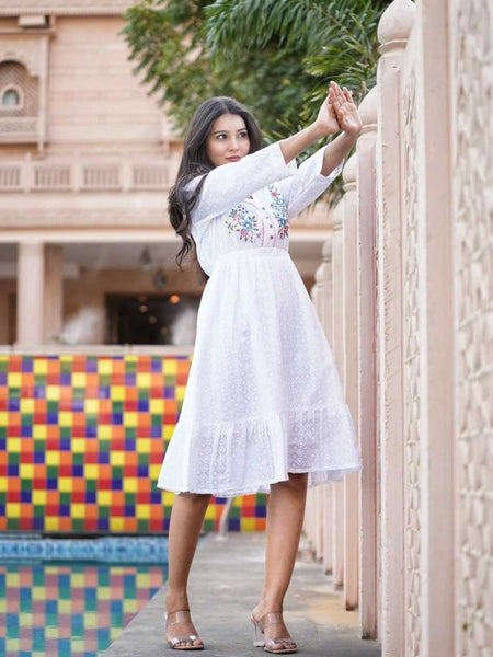 Soft Cotton RIN207 3085 Western Wears Wholesale Tops One Piece Dress