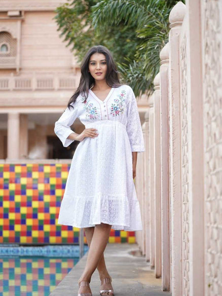 Soft Cotton RIN207 3085 Western Wears Wholesale Tops One Piece Dress