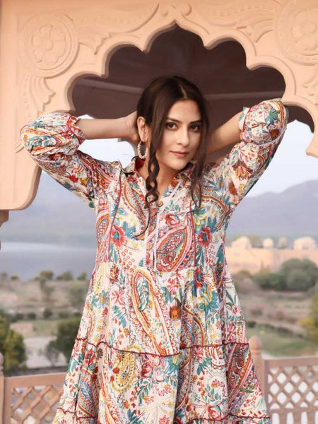 Soft Cotton RIN207 3089 Western Wears Wholesale One Piece Dress