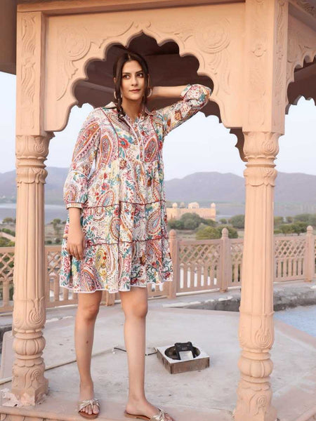 Soft Cotton RIN207 3089 Western Wears Wholesale One Piece Dress