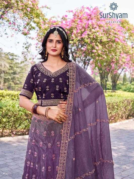 Soft Gold Crush RIN211 SURSHYAM Lehengas Wedding Collections Festive Collections Wholesale Designer Lehenga Silk Lehenga Wedding Lehenga