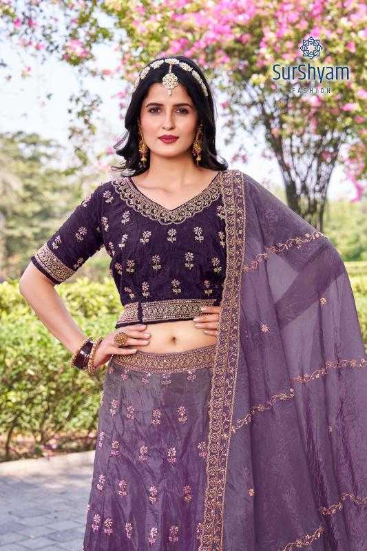 Soft Gold Crush RIN211 SURSHYAM Lehengas Wedding Collections Festive Collections Wholesale Designer Lehenga Silk Lehenga Wedding Lehenga