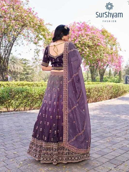 Soft Gold Crush RIN211 SURSHYAM Lehengas Wedding Collections Festive Collections Wholesale Designer Lehenga Silk Lehenga Wedding Lehenga