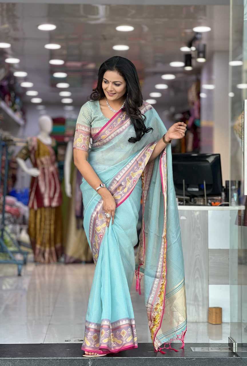 Soft Kota RIN118 230 Sarees Wedding Collections Festive Collections Wholesale Designer Sarees Kota Doria Sarees Sarees With Blouse