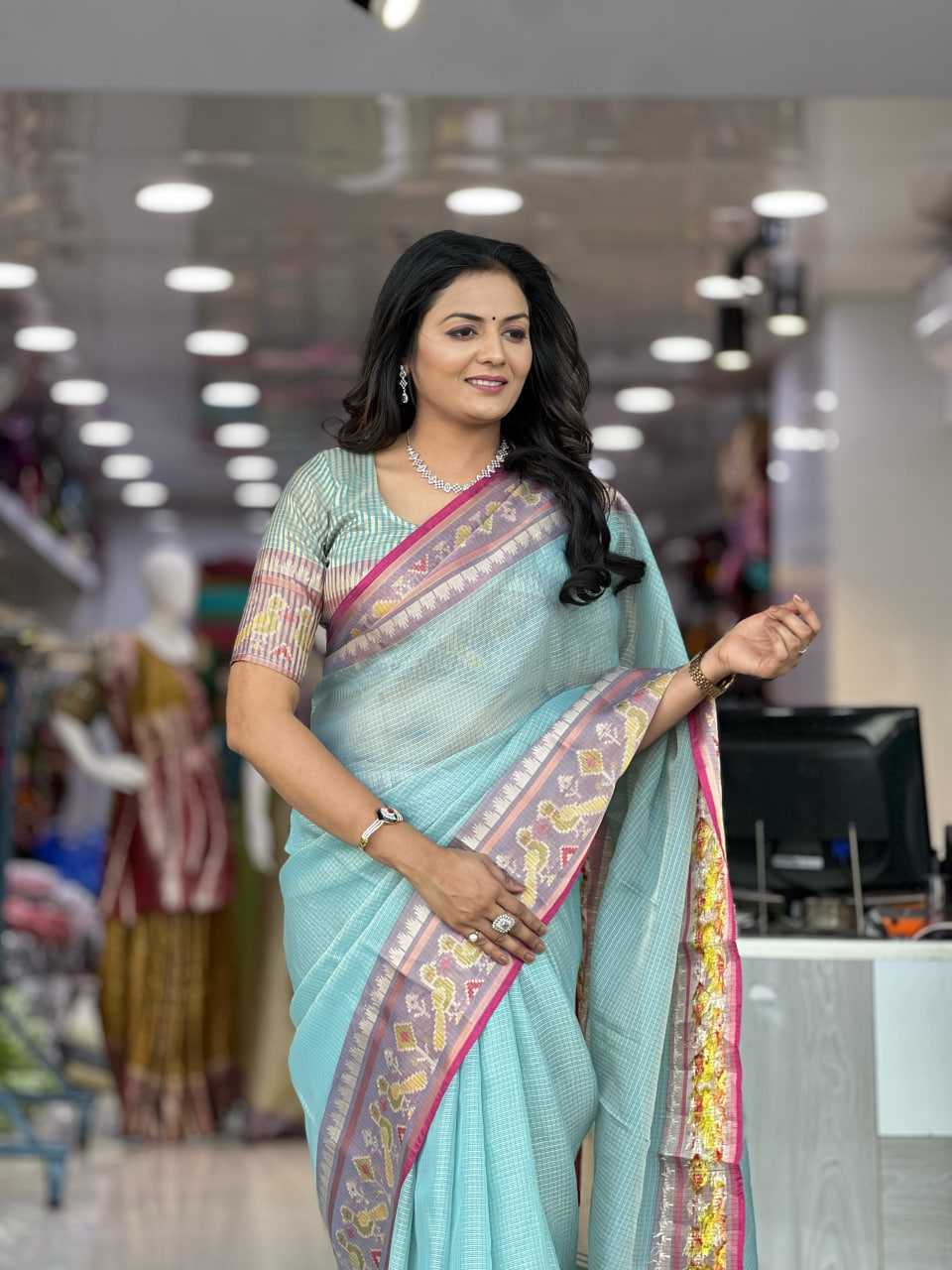 Soft Kota RIN118 230 Sarees Wedding Collections Festive Collections Wholesale Designer Sarees Kota Doria Sarees Sarees With Blouse