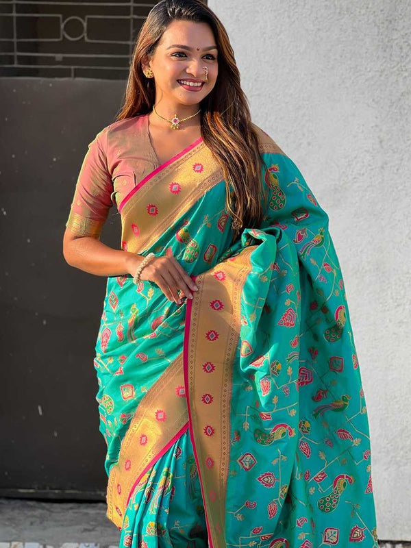 Soft Silk RIN116 RESHMA JAAL Silk Sarees Wedding Collections Wholesale Paithani Sarees Soft Silk Sarees Haldi Outfits Mehendi Outfits Sangeet Outfits