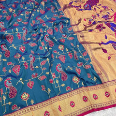 Soft Silk RIN116 RESHMA JAAL Silk Sarees Wedding Collections Wholesale Paithani Sarees Soft Silk Sarees Haldi Outfits Mehendi Outfits Sangeet Outfits